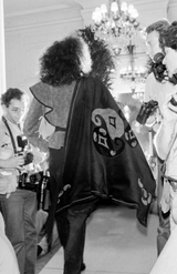 Rare Fall 1981 Christian Dior by Marc Bohan Haute Couture Wool Leather & Velvet Triangle Shawl
