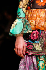 Iconic Spring 2015 Valentino Printed Tiered Runway Dress by Maria Grazia Chiuri & Pier Paolo Piccioli