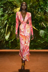Spring 2024 Roberto Cavalli by Fausto Puglisi Stretch Jersey Cut Out Dress
