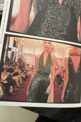 Phenomenal & Rare 1979 Halston Couture Andy Warhol Filmed Green Beaded Halter Dress w Open Back