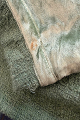 Fall 2005 Roberto Cavalli Green Boucle Jacket w Chinchilla Collar, Rhinestone, SIlk & Velvet Detailing