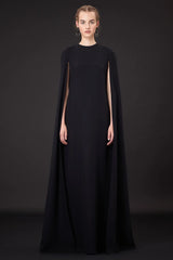 Exceptional 2010s Valentino by Pierpaolo & Piccioli & Maria Grazia Chiuri Pale Green Backless Caped Sleeve Dress