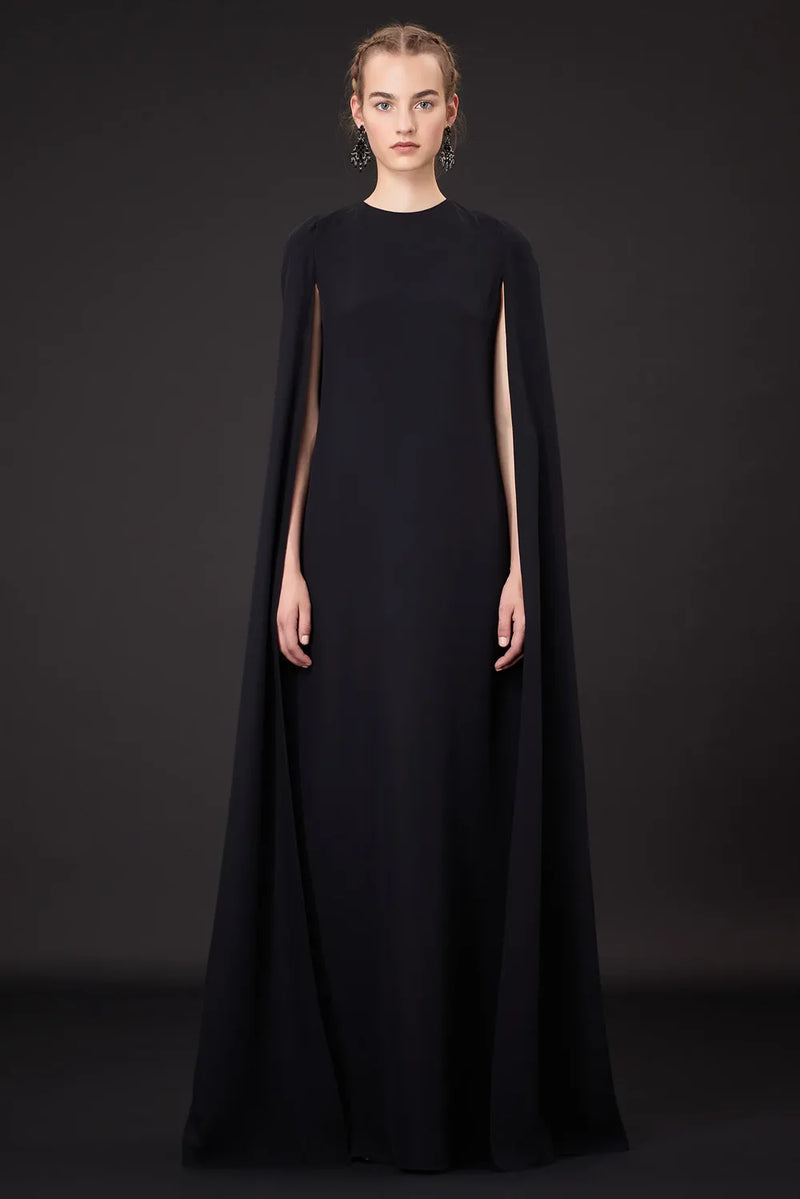 Exceptional 2010s Valentino by Pierpaolo & Piccioli & Maria Grazia Chiuri Pale Green Backless Caped Sleeve Dress