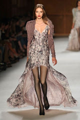 Outstanding Spring 2009 Nina Ricci by Olivier Theyskens Runway Look 12 Floral Printed Silk Dress