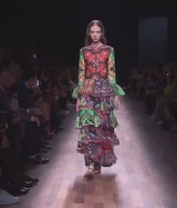 Iconic Spring 2015 Valentino Printed Tiered Runway Dress by Maria Grazia Chiuri & Pier Paolo Piccioli
