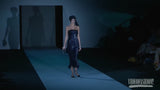 Outstanding Spring 2011 Giorgio Armani Runway Look 60 & Ad Campaign Strapless Blue Sequin Dress