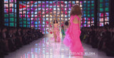 Outstanding Resort 2023 Versace by Donetella Versace Look 18 Tribute to Spring 2004 Pink Dress