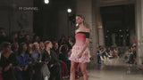 Spring 2019 Esteban Cortazar Runway Strapless Intricately Beaded & Woven Dress w Fringe Skirt