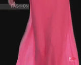 Exquisite Spring 2008 Versace by Donatella Versace Runway Look 52 Coral Pink Silk Chiffon Dress