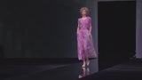 Prettiest Spring 2019 Giorgio Armani Runway Look 38 Dusty Pink Silk Organza Printed Floral Dress