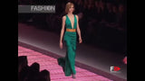 Outstanding Fall 2001 Versace by Donatella Versace Runway Look 54 Green Silk Bias Cut Dress