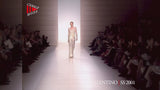 Extraordinary Spring 2001 Original Valentino Runway Look 73 Sequin Top & Ivory Silk Skirt Set
