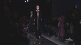 Exquisite Fall 2019 Giorgio Armani Runway Look 80 Velvet &Silk Ribbon Jumpsuit w Black Jet Beads