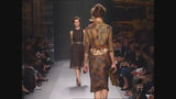 Prettiest Spring 2004 Prada Runway Look 31 Feather Light Grey & Green Silk Chiffon Plaid Dress