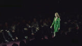 Beautiful Fall 2012 Gucci by Frida Giannini Runway Look 35 Deep Green Velvet Dress w Leopard Pattern