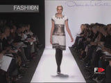 Superb Fall 2007 Oscar de la Renta Runway Look 38 Sequin & Bead on Ivory Boucle Wool Runway Dress