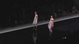 Pretty Spring 2014 Emporio Armani Long Version of Runway Look 86 Crystal & Floral Print Pastel Dress