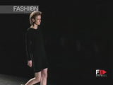 Chic & Simple Fall 2001 Gucci by Tom Ford Runway Look 20 Black Silk Side Zipper Sheath Dress