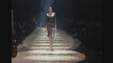 Important Fall 2003 Gucci by Tom Ford Runway Look 10 Stretch Silk Dress w Black Corset Waist Cincher Belt