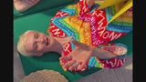 Dreamy 2024 Valentino Special Escape Summer Capsule Cotton Chevron & Logo Print Cover Up Overdress