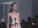 Spring 2008 Fendi by Karl Lagerfeld Runway Look 19 & Ad Campaign Silk Organza & Chiffon Print Dress