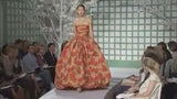 Resort 2009 Oscar de la Renta Runway Look 59 Strapless Coral Silk Dress w Full Bubble Hem Skirt