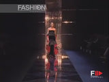 Exceptional Fall 2005 Original Valentino Runway Look 82 Black Velvet Dress w Bows, Silk Tiers & Pink Detailing