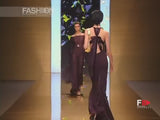 Beautiful Fall 2002 Valentino by Mr. Valentino Runway Look 65 Flowing Black Silk Chiffon Caftan Dress