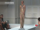 Spring 2008 Oscar de la Renta Red Version of Runway Look 64 Silk Dress w Embelished Collar