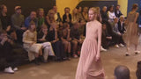 Ad Campaign Spring 2016 Celine by Pheobe Philo Runway Look 38 Jersey Dress w Cut Out Open Back