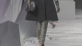 Incredible Fall 2012 Chanel by Karl Lagerfeld Runway Look 43/46 Metallic Gold & Silver Cropped Pants