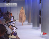 Spectacular Spring 2000 Thierry Mugler Runway Nude Chiffon One Shoulder Dress w Acrylic Detail