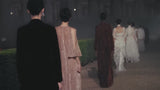 Cruise 2026 Christian Dior by Maria Grazia Chiuri Runway Look 55 Cut Velvet Silk Chiffon Dress