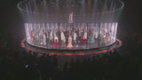 Spectacular Fall 2020 Gucci by Alessandro Michele Runway Look 29 Dusty Pink Silk Dress & Skirt Overlay Set