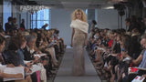Dreamy Spring 2012 Oscar de la Renta Runway Look 47 Nude Pink Feather Dress w Silver Thread Flowers Detailing