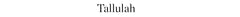 Banner tallulah