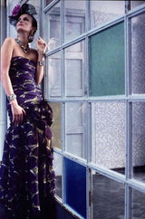 Yves Saint Laurent Spring 1984 Runway Strapless Silk Organza Dress