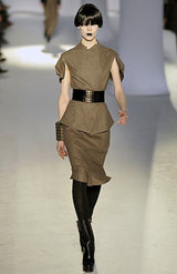 F2008 Yves Saint Laurent Silk Fitted Dress