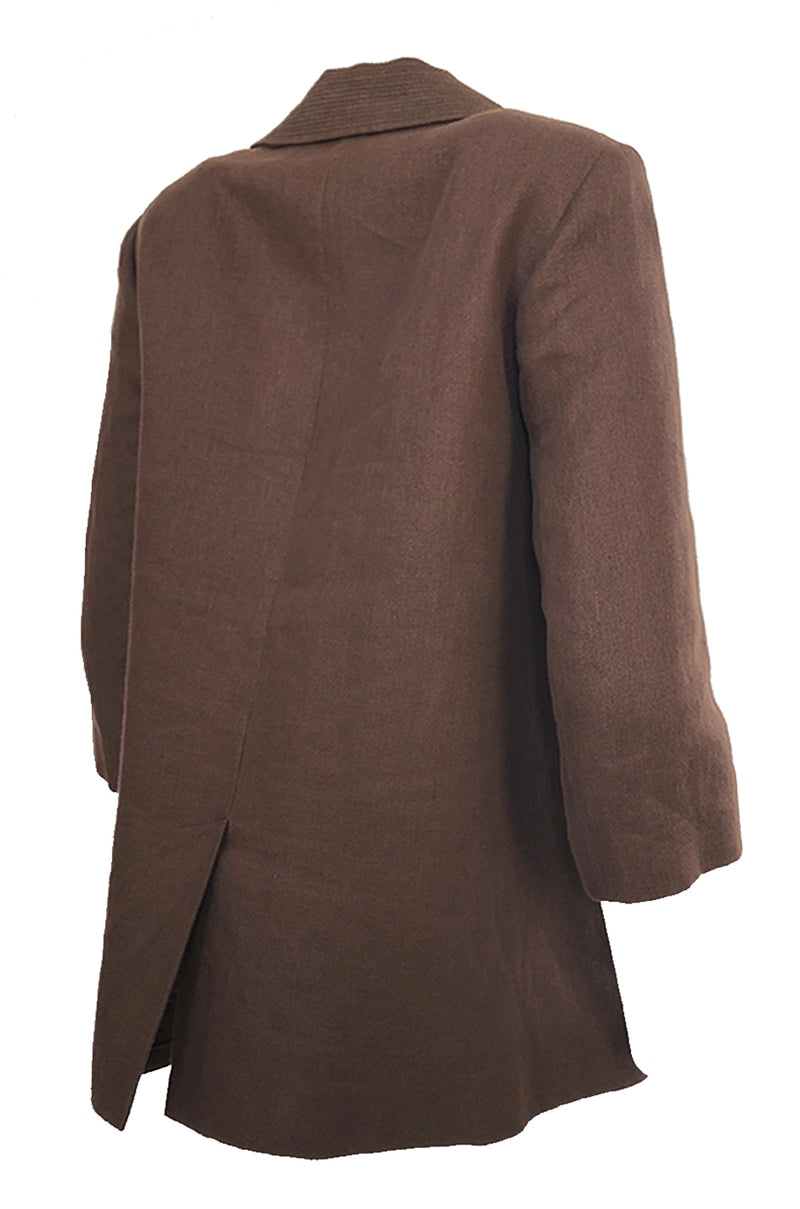 Spring 2007 Chloe Runway Baby Doll Aubergine Linen Jacket