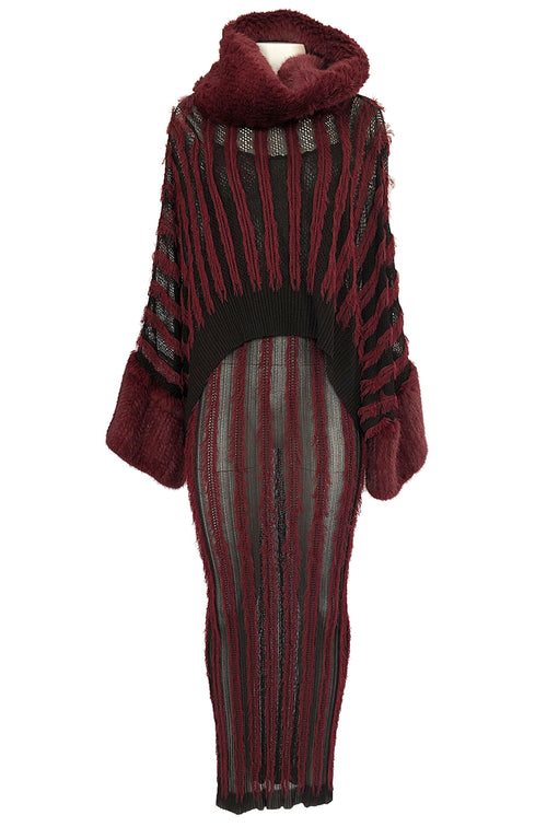 Fall 1998 John Galliano for Christian Dior Eyelash Fringe & Fur Set