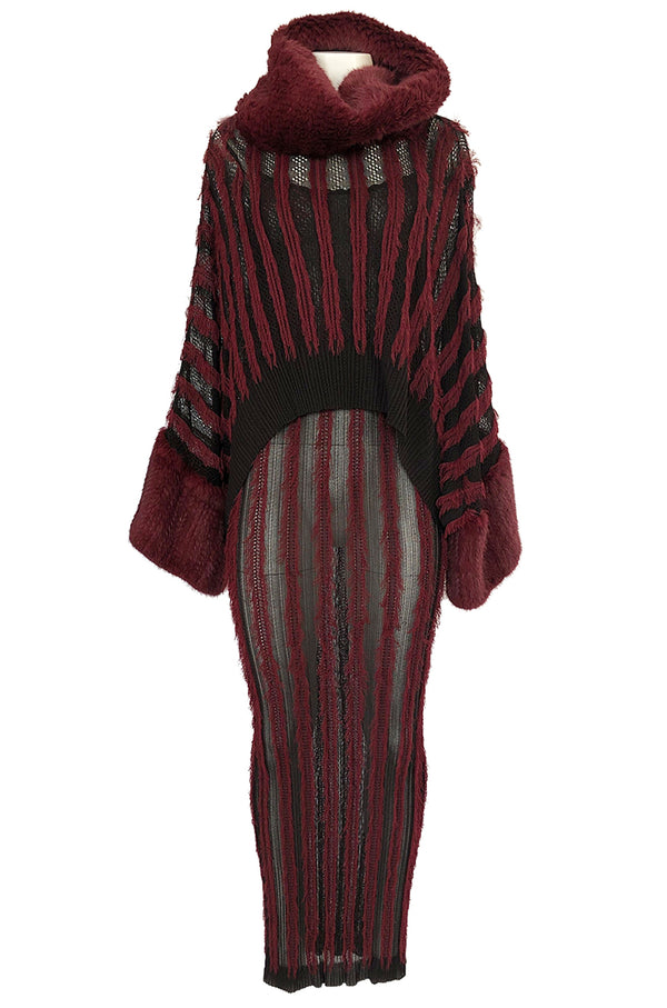 Fall 1998 John Galliano for Christian Dior Eyelash Fringe & Fur Set