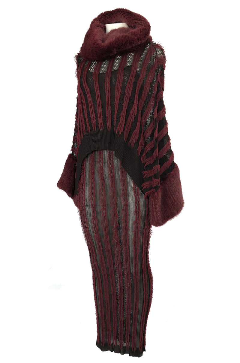Fall 1998 John Galliano for Christian Dior Eyelash Fringe & Fur Set