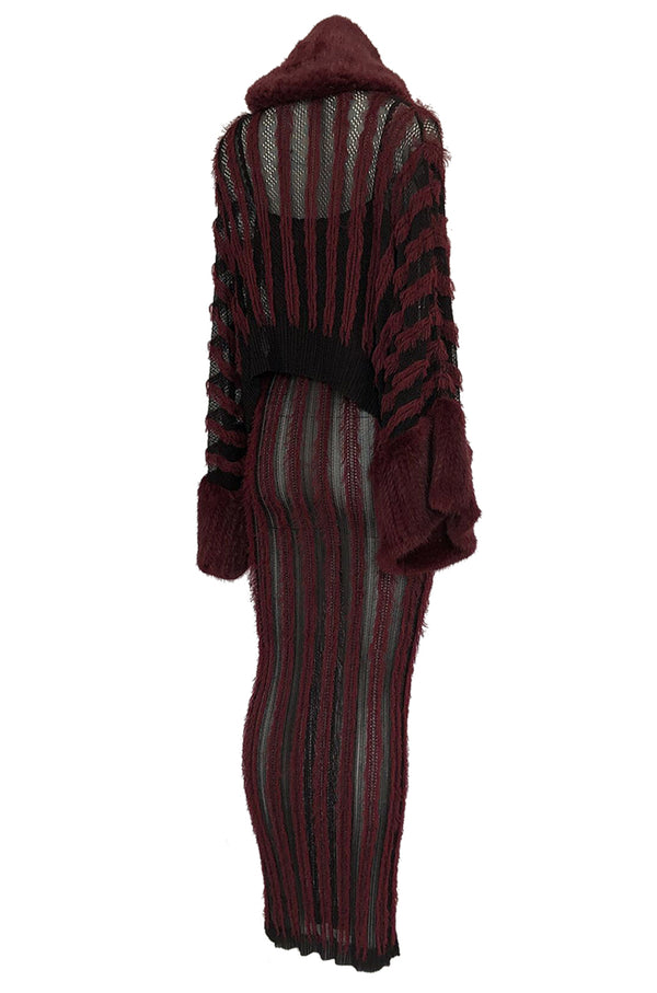 Fall 1998 John Galliano for Christian Dior Eyelash Fringe & Fur Set