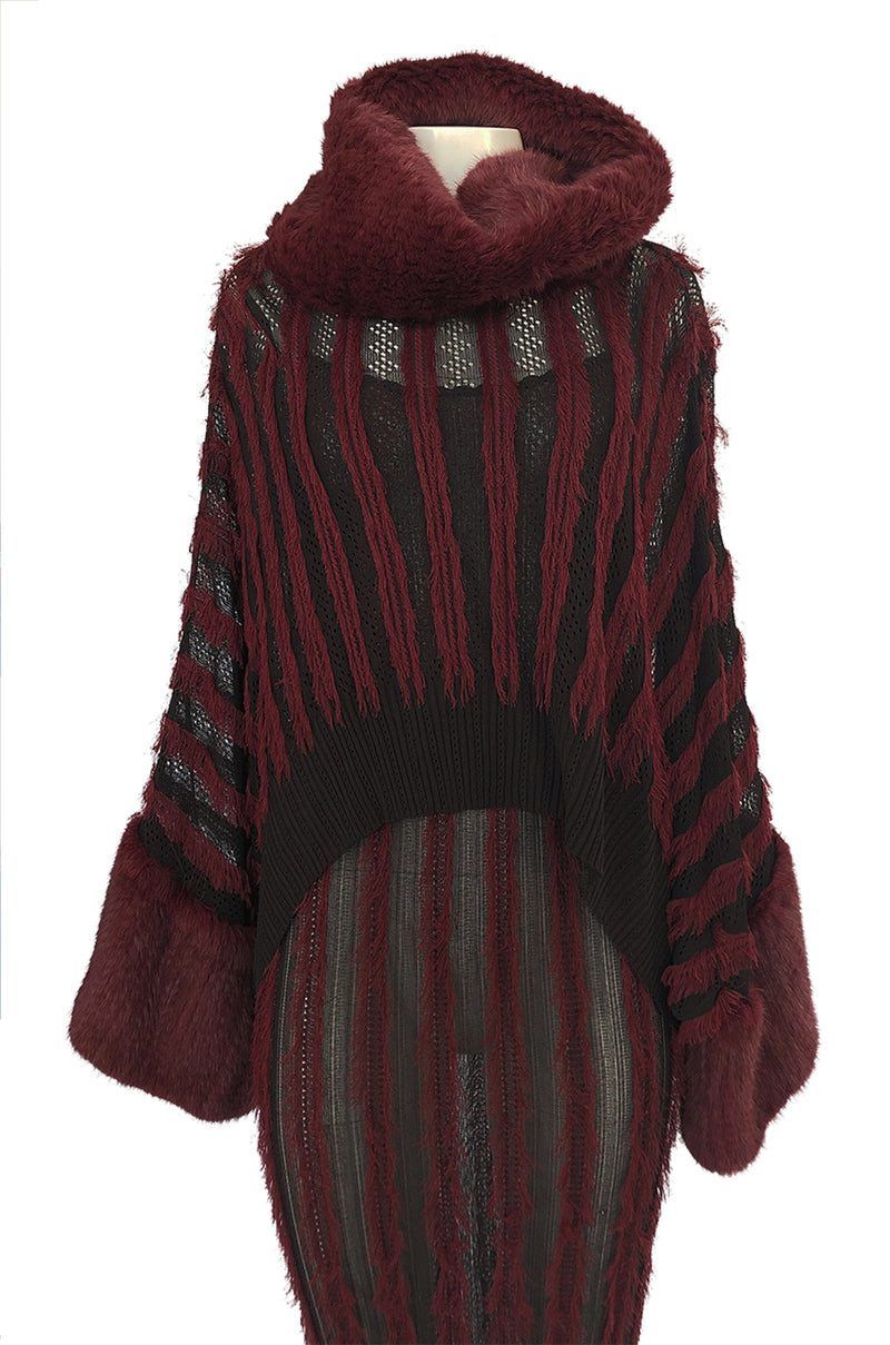 Fall 1998 John Galliano for Christian Dior Eyelash Fringe & Fur Set