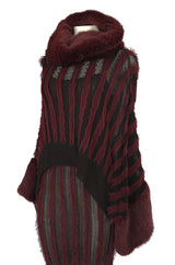 Fall 1998 John Galliano for Christian Dior Eyelash Fringe & Fur Set