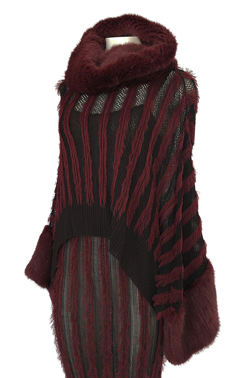 Fall 1998 John Galliano for Christian Dior Eyelash Fringe & Fur Set