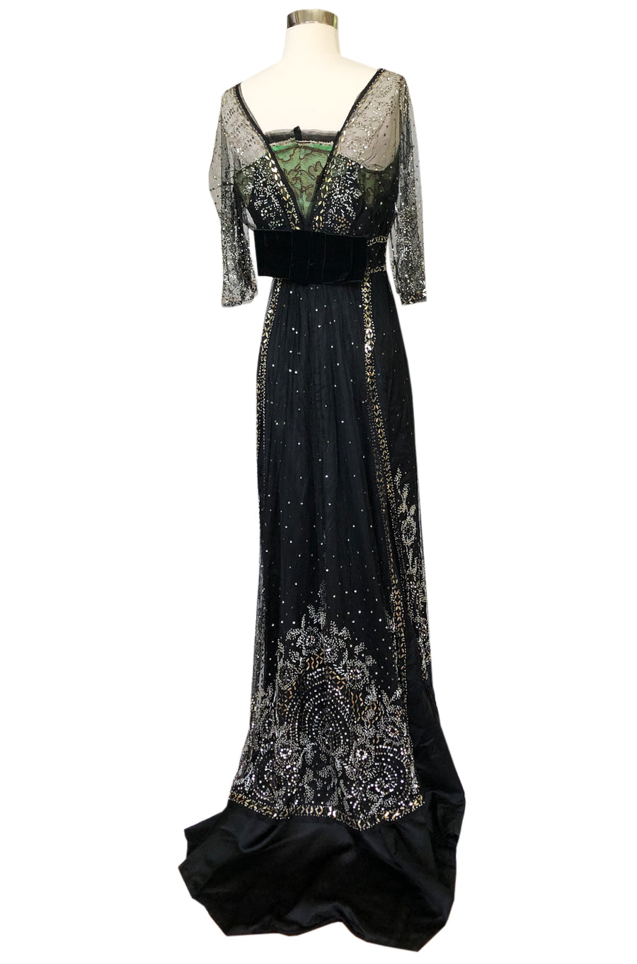 sachin and babi light blue dress Before the Automobile: Edwardian evening gown