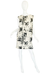 Recent Marni Graphic Abstract Print Cotton Sack Dress