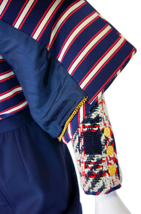 1970s Chanel Three Piece Boucle Suit