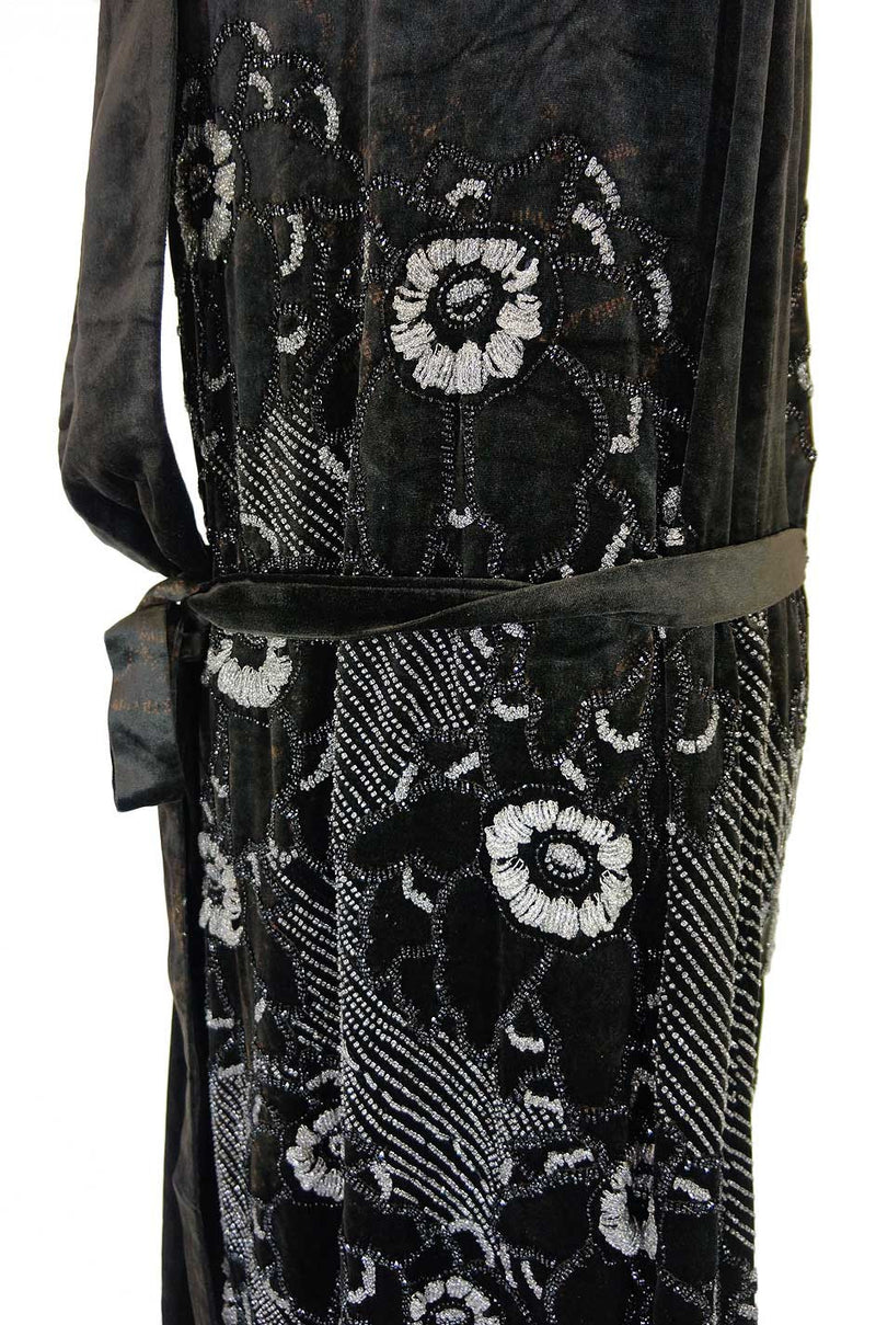 Rare 1920s Couture Rue De La Paix Flapper Dress